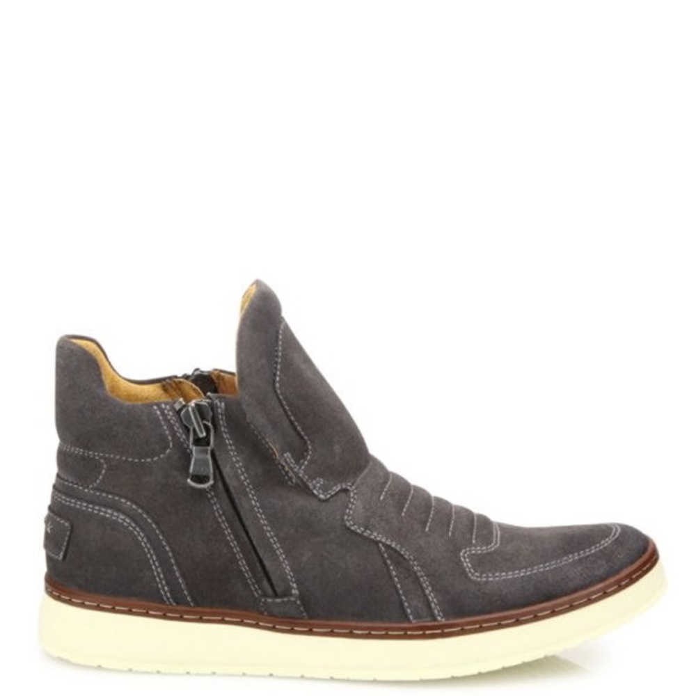 John Varvatos Barrett Creeper Zip Suede Sneaker